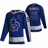 Toronto Maple Leafs 91 John Tavares Blue Adidas 2020-21 Reverse Retro Alternate Jersey Dzhi,baseball caps,new era cap wholesale,wholesale hats